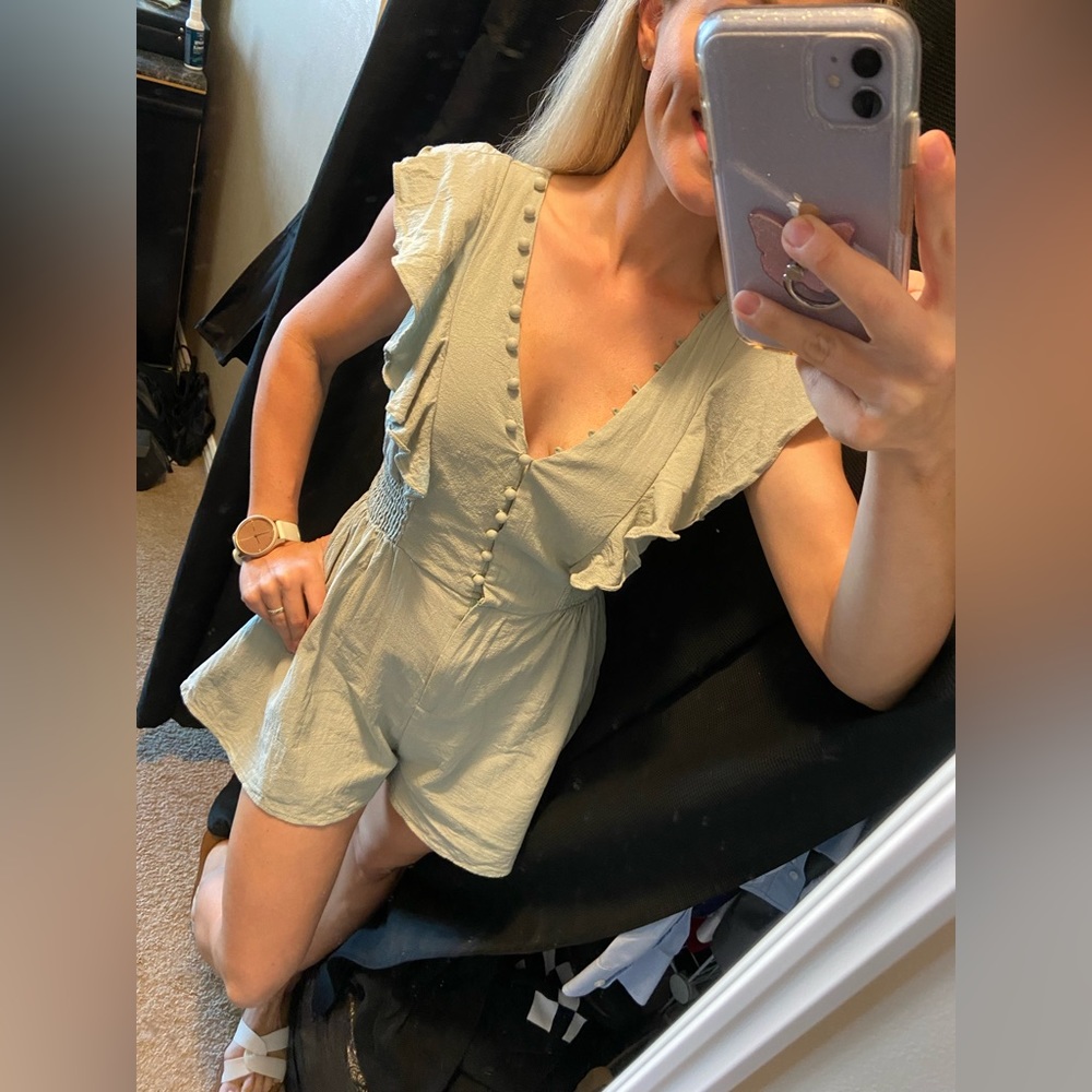 Lulus button front romper - Picture 8 of 8